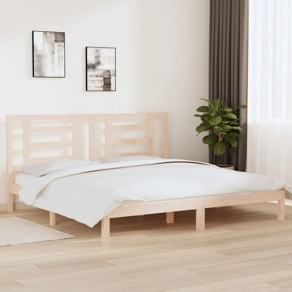 Giroletto senza Materasso 200x200 cm in Legno Massello di Pino 3104368