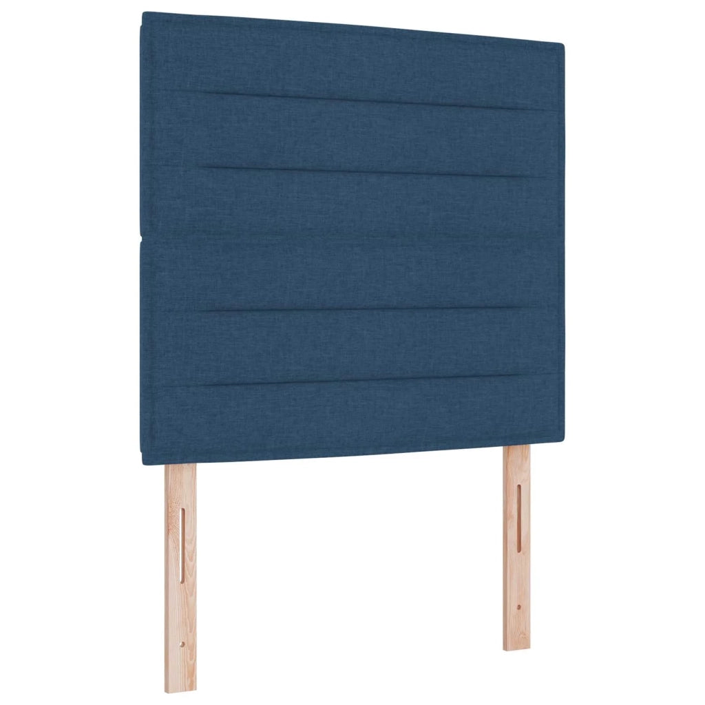 Letto box spring con materasso Blu 90 x 200 cm Tessuto 3454304