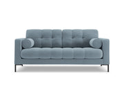 Cosmopolitan Design - Divano "Bali" 2 posti in velluto azzurro 