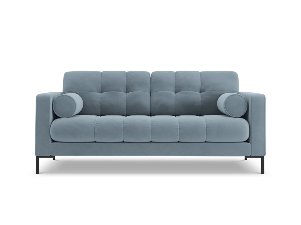 Cosmopolitan Design - Divano "Bali" 2 posti in velluto azzurro 