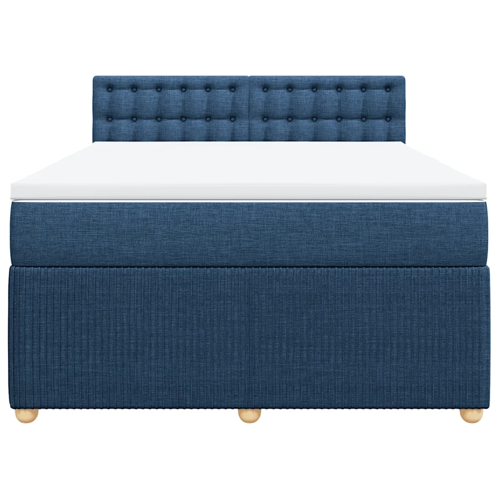 Giroletto a Molle con Materasso Blu 160x200 cm in Tessuto 3287527