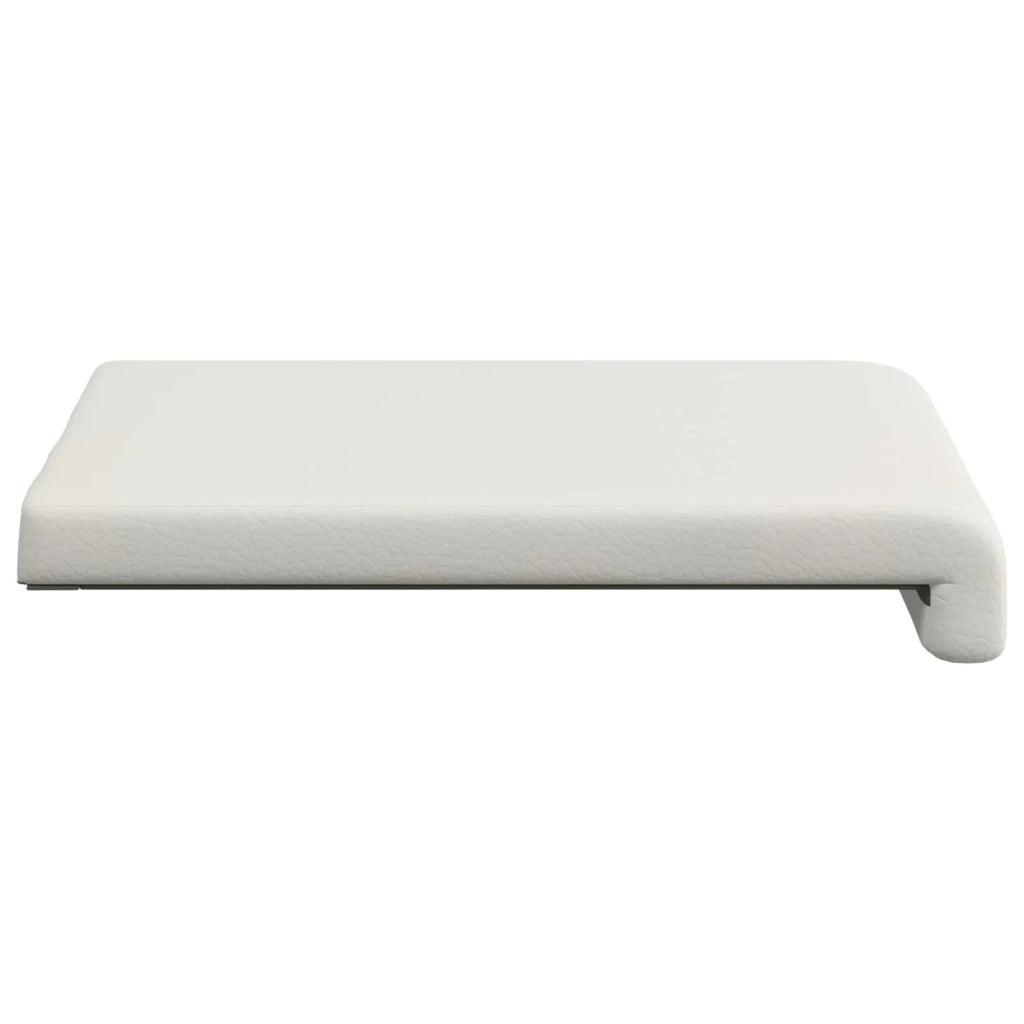 Cuscino per panchina 4 pcs Similpelle Bianco Profondità 35 cm 42043118