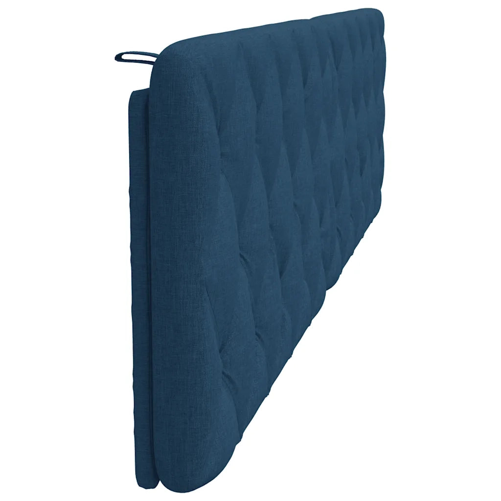 vidaXL Cuscino Testiera Blu 200 cm in Tessuto