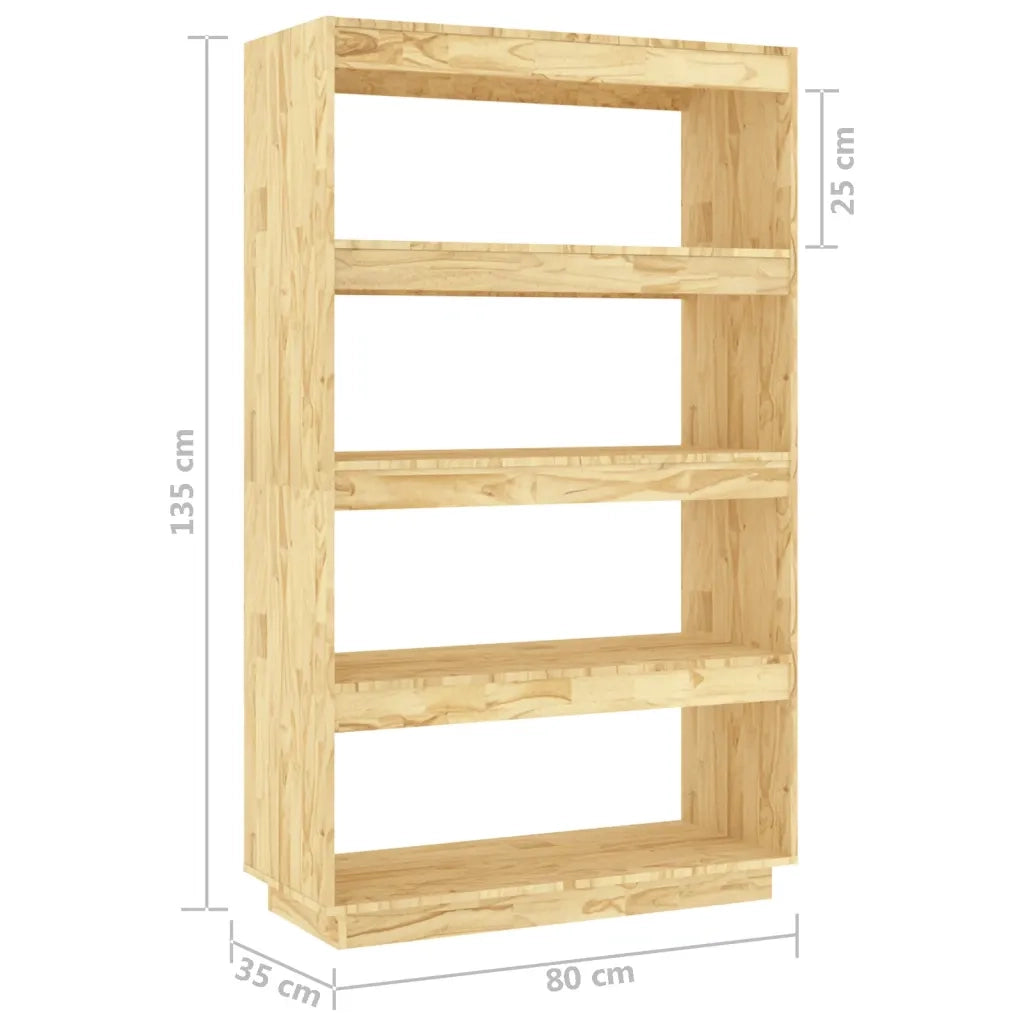 Libreria/Divisorio 80x35x135 cm in Legno Massello di Pino 810889