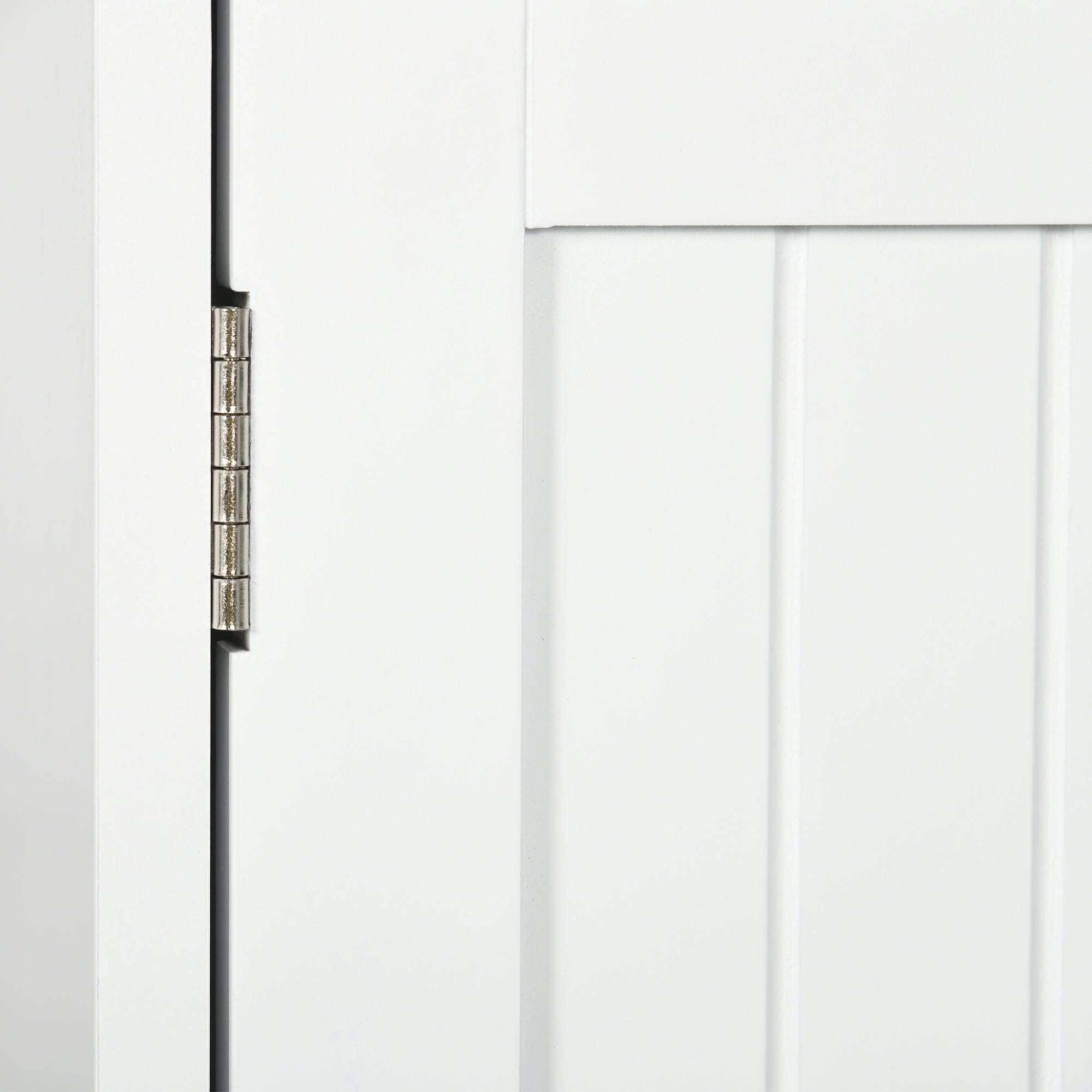 Pensile da Bagno con Armadietto e Cassetti 50,8x17,8x66 cm in Legno Bianco