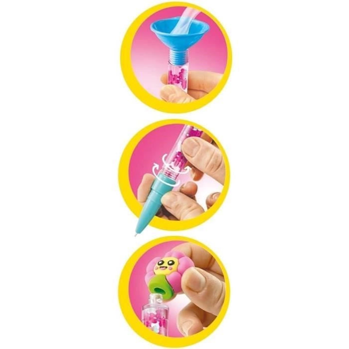 Clementoni - Crea le tue penne - Mini laboratorio penne - Tema tropicale - 3 da creare - Dai 6 anni in su