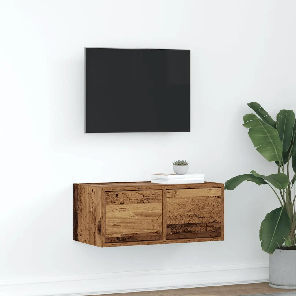 Mobile Porta TV Legno Antico 60x31x25,5 cm Legno Multistrato 861504