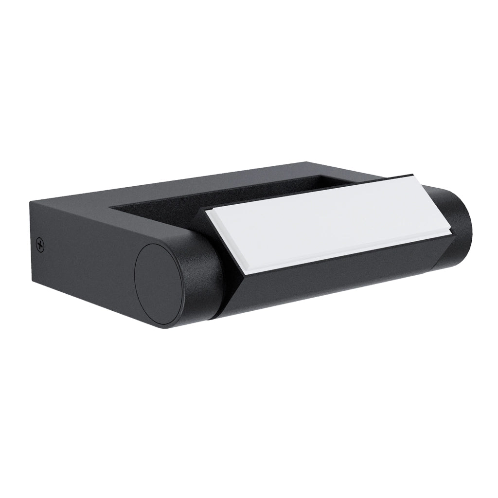 Applique Esterno Contemporanea Brianza Alluminio Nero Led