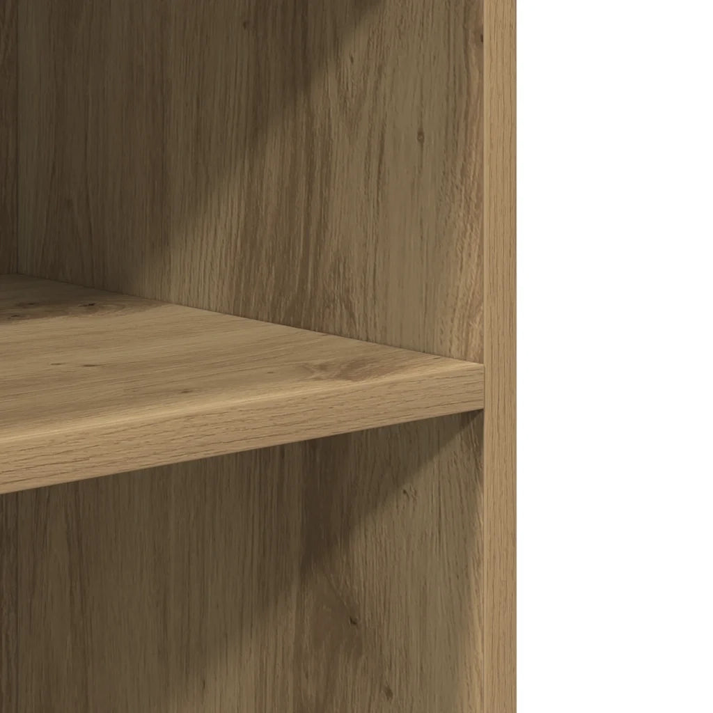 Tavolino con Ruote Rovere Artigianale 55x60x78 cm in Truciolato 853163