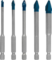 Bosch 5x Set di punte EXPERT HEX-9 Hard Ceramic (per Piastrelle dure, Piastrelle morbide, Ø 4-8, 10,0 mm, Professional Accessorio Trapano, Trapano/avvitatori rotanti)