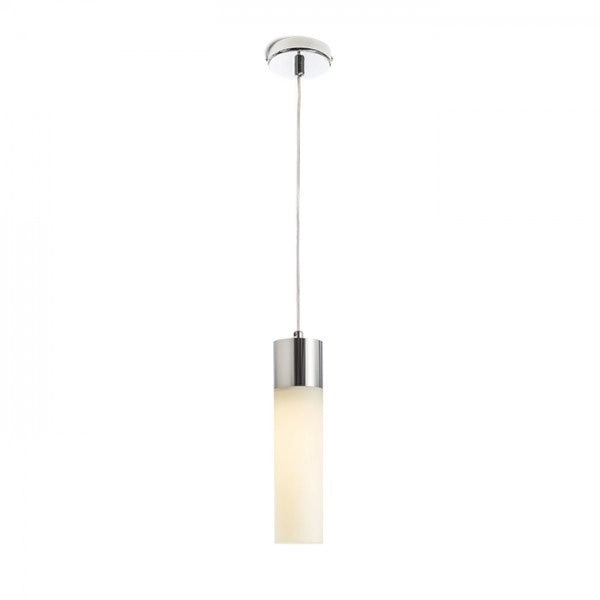 Lampadario Lampada EIGHT a sospensione vetro opalino/cromo 230V E27 28W
