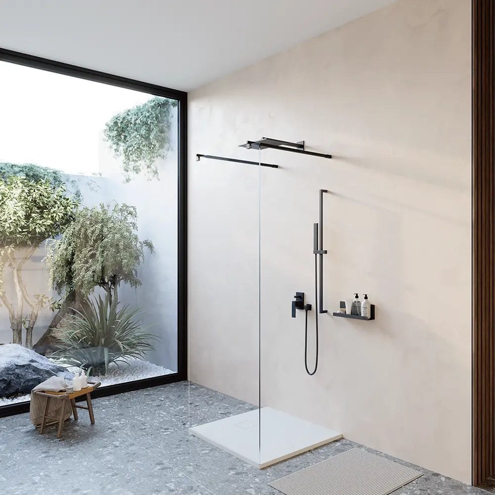 Piatto doccia 90x90 cm colore bianco effetto pietra | Samos