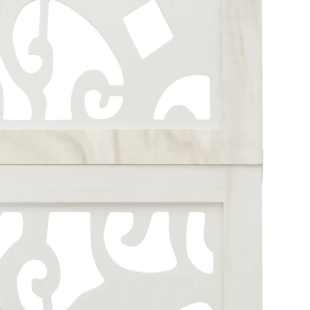 Divisorio Ambienti | Divider per stanze | Paravento 6Pannelli Bianco Legno Massello di Paulownia