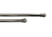 Bacchette Tende A Pressione Bastone Tenda Estensibile Astina Con Molla - 40-60 - Argento