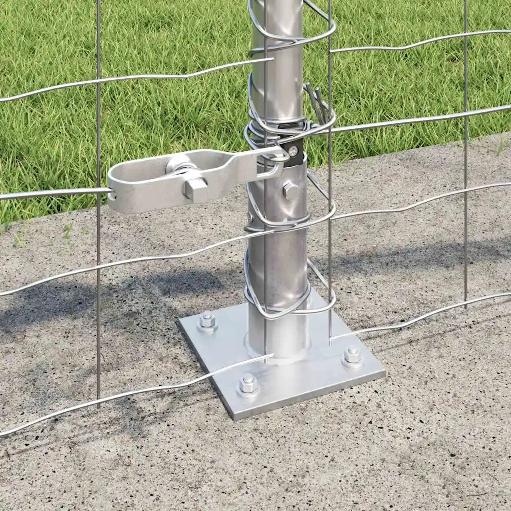 Recinzione con Posto Argento 0,6 x 25 m Acciaio