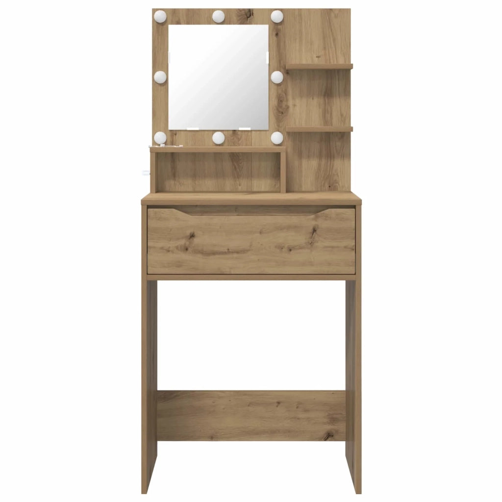 Tavoli da Trucco per Camera da Letto Rovere artigianale 888996