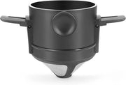 Filtro caffè - Supporto filtro caffè - Filtro caffè per camper - Filtro caffè camper - Filtro caffè per caffettiera - Senza carta gettare su caffettiera - Per uso domestico, viaggi, campeggio, nero