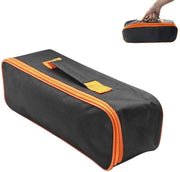 Organizzatore di attrezzature pesante - Scatola di stoccaggio con apertura ampia - Organizzatore di attrezzature per elettricisti - per auto e giardinaggio - Nero - contenitore di attrezzi - borsa per elettricisti