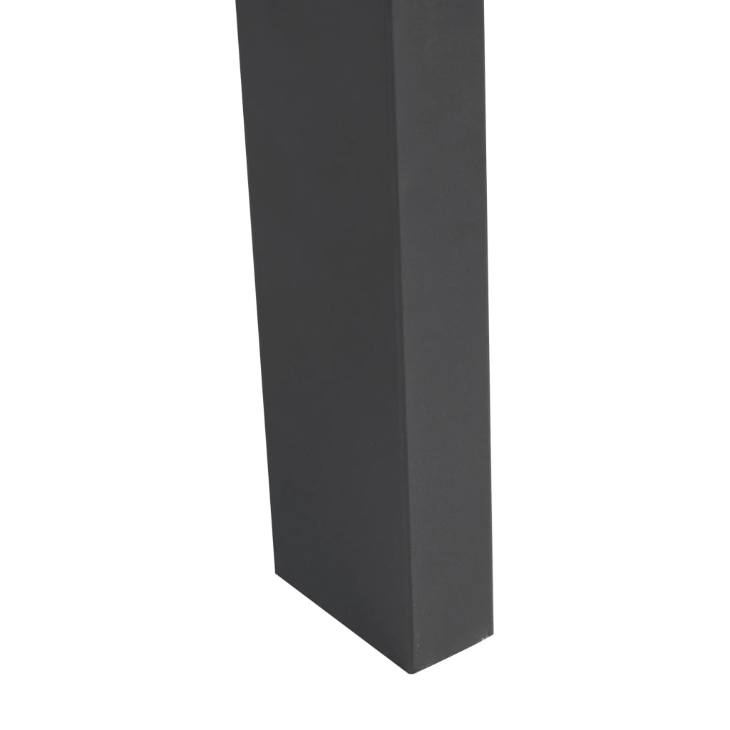 Set di 2 gambe per tavolo da arredamento moderno design originale 72 x 70 cm acciaio nero 03_0009670