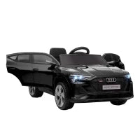 Macchina Elettrica per Bambini 12V con Telecomando, Velocità 3-8km/h, Luci e Musica, Età 3-5 Anni, Nero