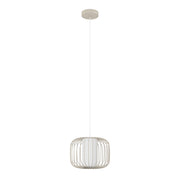 Lampadario A Sospensione Minimal Terrarosa Acciaio Sabbia 1 Luce E27