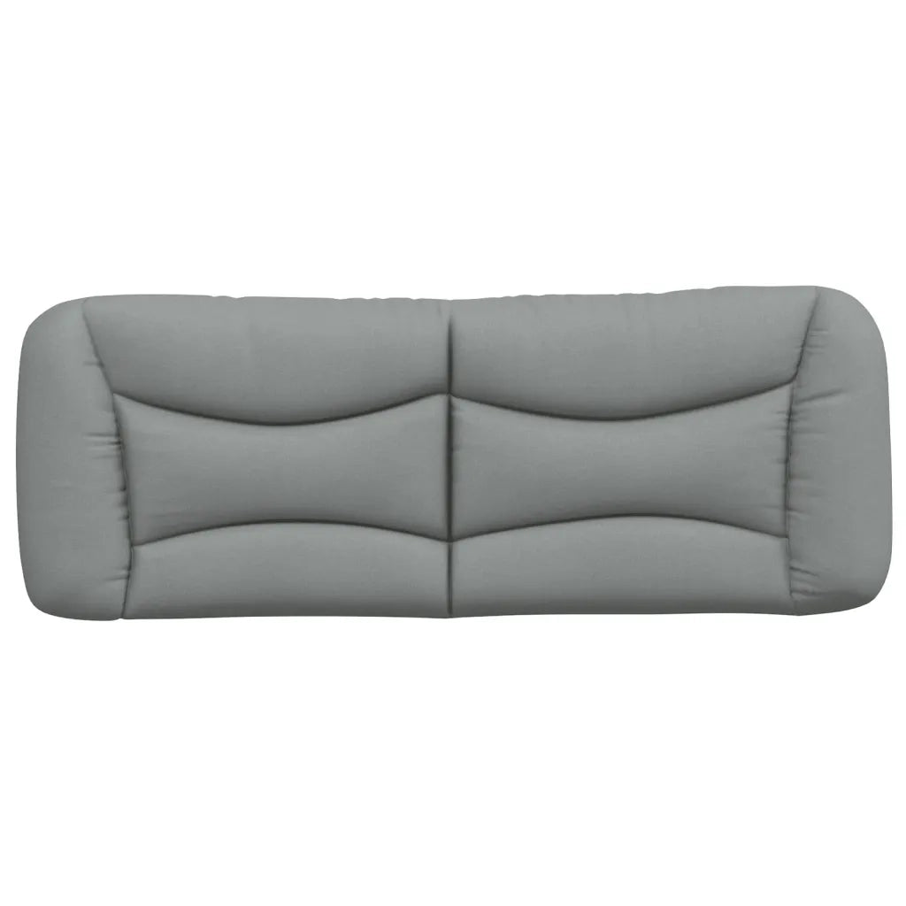 Cuscino Testiera Hvar Grigio Chiaro 137 cm in Tessuto