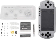Kit di Abitacolo con Pulsanti per PSP 1000 Scocca di Ricambio - Argento.