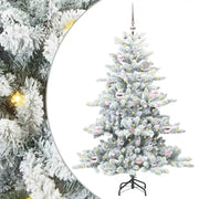 Albero di Natale Artificiale con Rami Pieghevoli Bianco 150 cm 3397707
