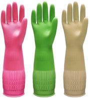 3 paia di guanti da cucina ad alta qualità - impermeabili, antiscivolo, resistenti, adatti per cucina, lavastoviglie, lavanderia (L)