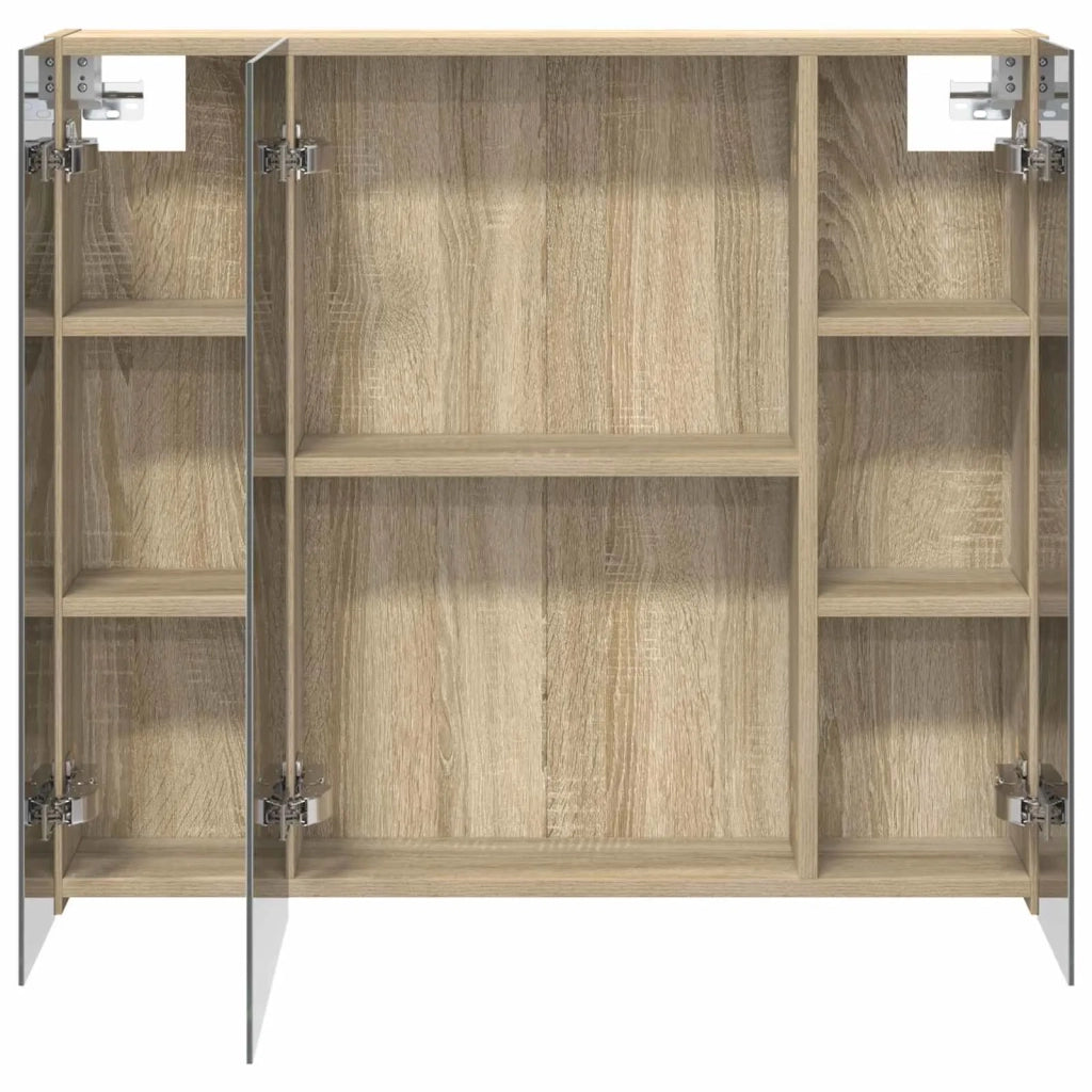 Mobiletto per specchio da bagno Rovere Sonoma 80 x 14.5 x 70 cm