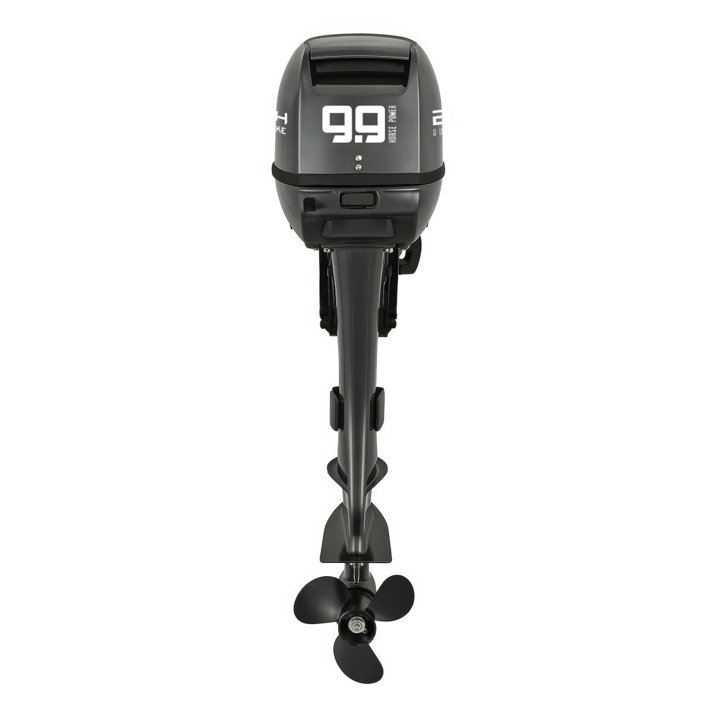 Kundan - Motore Marino Fuoribordo a Benzina 4 Tempi 246cc 9.9 Hp Gambo Lungo per Gommoni Barche da Pesca