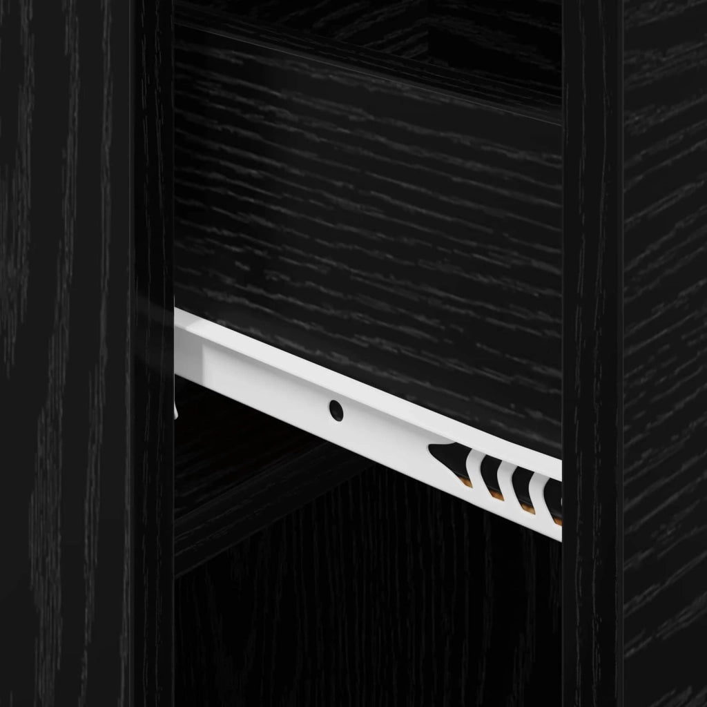 Armadietto per letto Rovere Nero 29 x 31,5 x 49 cm CFW7575340