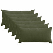 Federa 6 pcs HEERLEN Verde 40 x 80 cm corduroy 909932