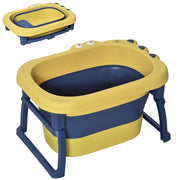 Vasca da bagno per bambini pieghevole ¨C zephmum ¨C giallo e blu 75.3x55.4x43 cm