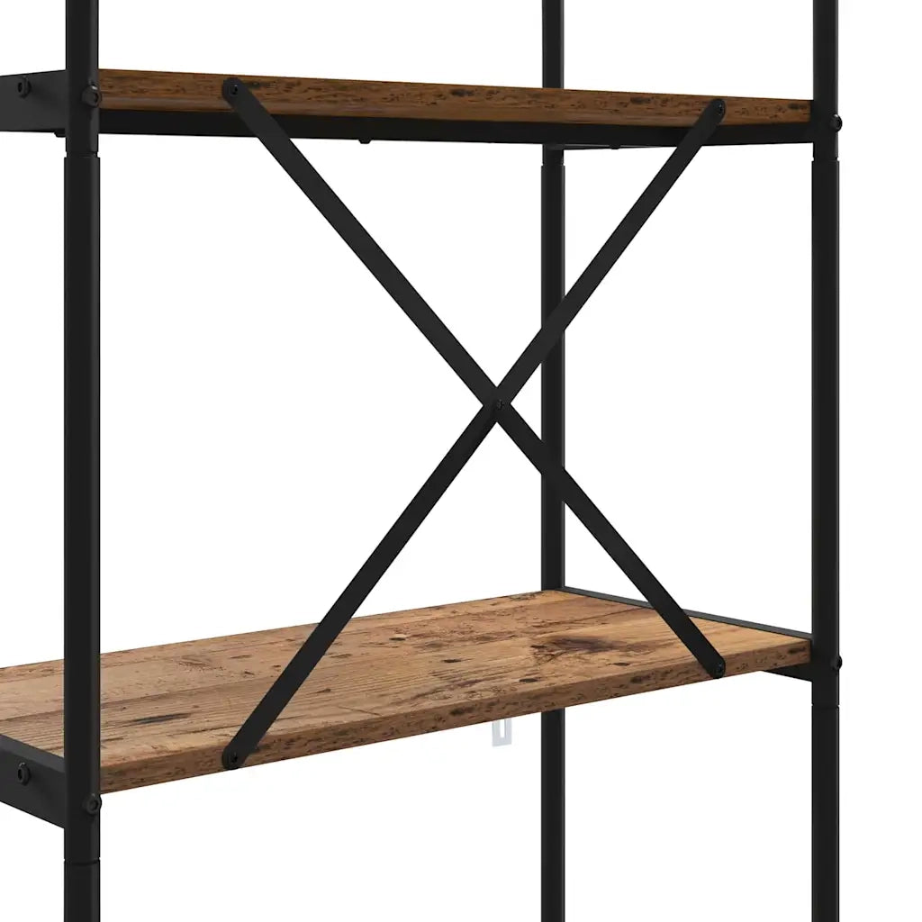 Libreria-Scaffale per Libri-Mobile di Stoccaggio Legno vecchio 60 x 30 x 146 cm Legno multistrato 138169