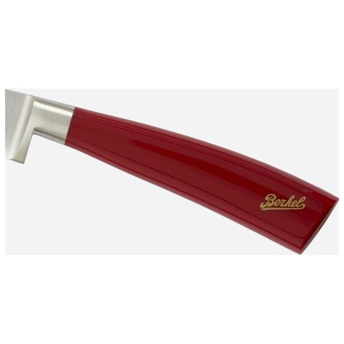 Berkel KEP3CS00SRRGB Elegance Set di 3 Coltelli da Chef Lama in Acciaio Inox 22 cm Manico Rosso colore Rosso