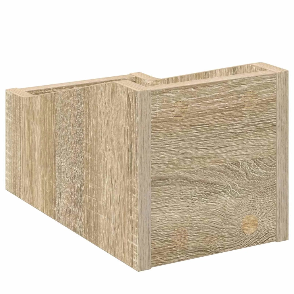 Scatola per dischi LP 2 pz Rovere Sonoma 18 x 32 x 18 cm 8012799
