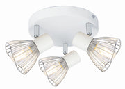 Candellux FLY 98-61980 plafoniera bianca cromo 3xE14