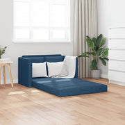 Divano Letto da Terra 2 in 1 Blu 112x174x55 cm Tessuto 353971