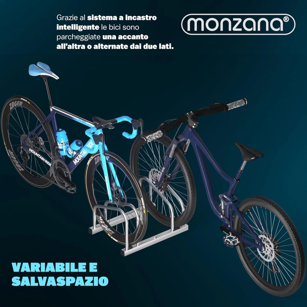 ® Rastrelliera per Biciclette 6 Posti per Pneumatici 35-60 mm Porta Bici Posteggio per Bicicletta