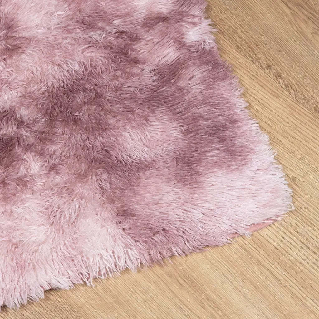 Tappeto Shaggy a Pelo Lungo NAVARRA Rosa Antico 60x100 cm
