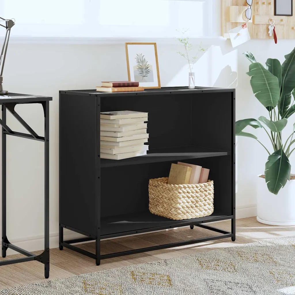 Libreria Nera 80,5x35x76 cm in Legno Multistrato 849104
