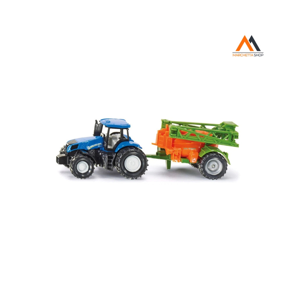 New Holland con irroratrice per colture Amazone