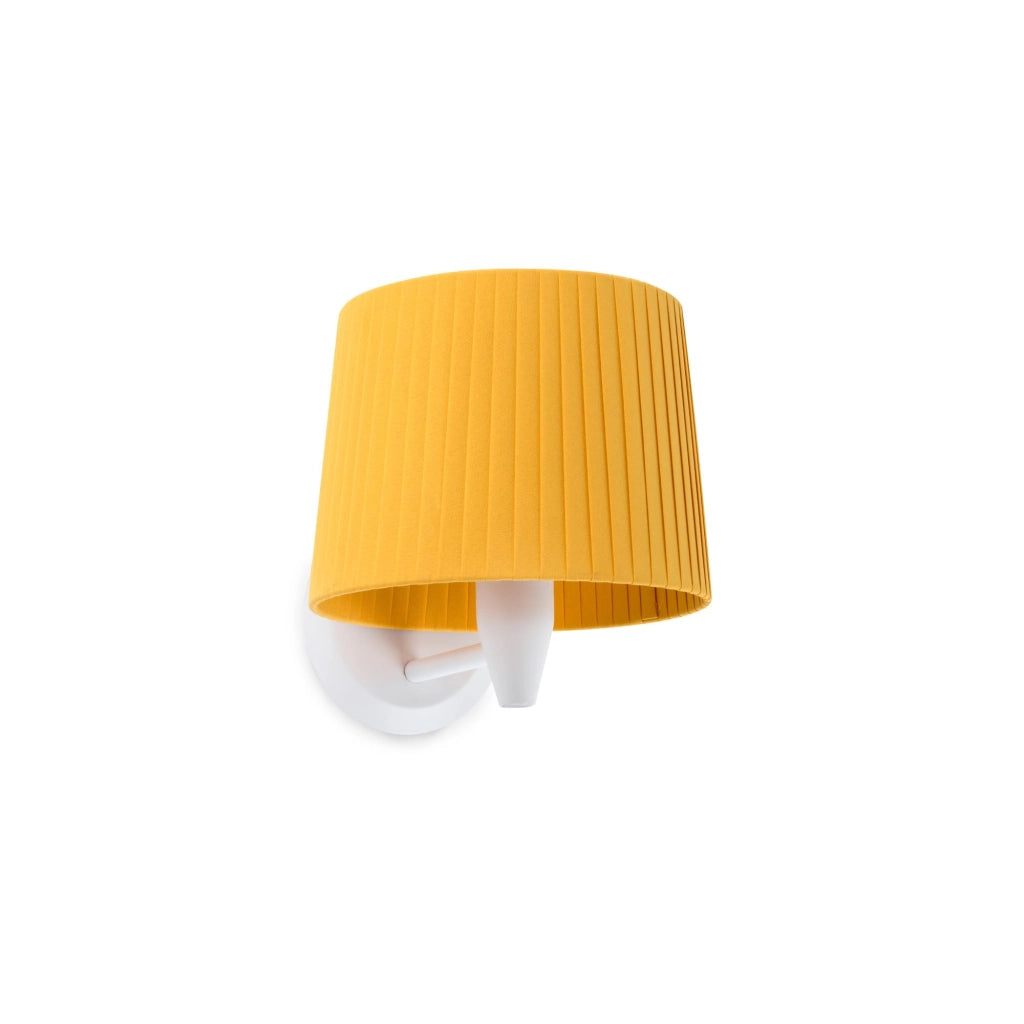 Faro Barcelona 64306-36 - SAMBA Lampada da parete bianca/bordata giallo