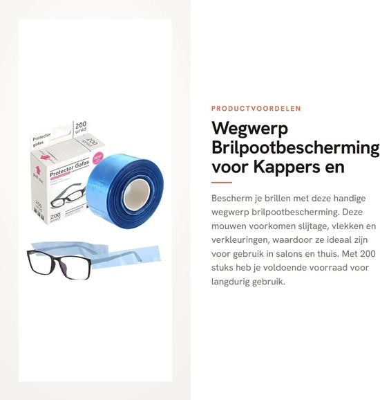 Protezione per occhiali da vista impermeabile - guanti di protezione per occhiali da vista da gettare via - accessori per occhiali da vista - professionisti per la cura dei capelli - materiali di alta qualità PP - contenitore per occhiali da vista
