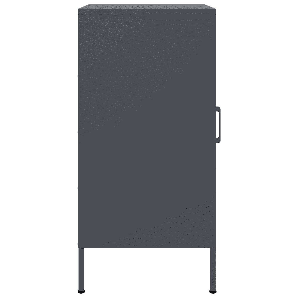 Credenza | Madia | Buffet da pranzo | Armadio da pranzo Antracite 36x39x79 cm in Acciaio