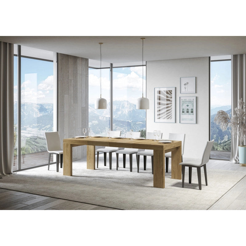 Tavolo allungabile 130/390x90 cm Roxell Premium - Quercia Natura