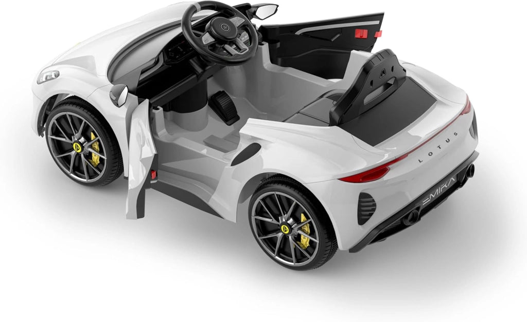Macchina Elettrica per Bambini Licenza Ufficiale Lotus Emira 12V 4,5Ah Bianco