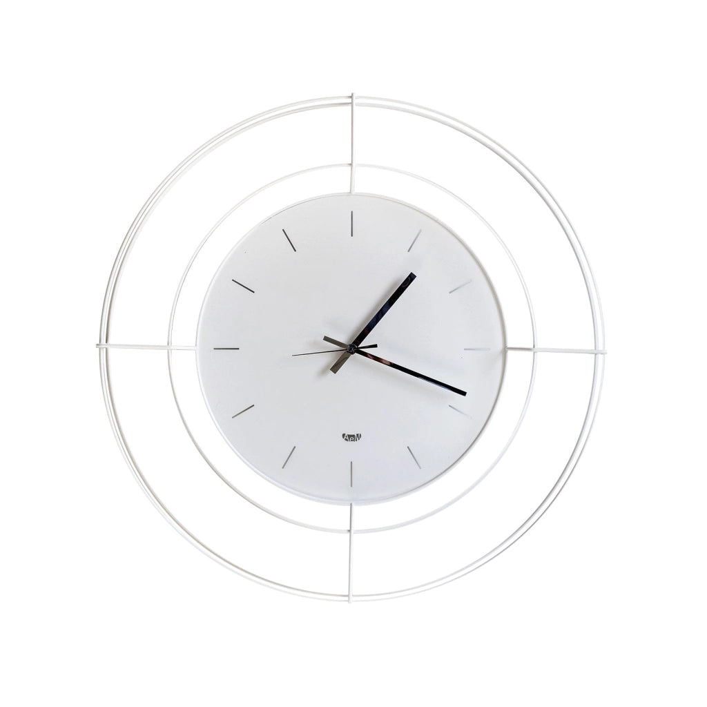Orologio da parete contemporaneo Nudo piccolo Bianco