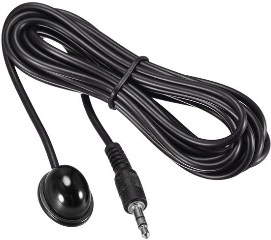 IR Infrarood Ontvanger Verlengkabel 3,5 mm Jack 9,8 Pol Lange 26 Pol Ontvangst Afstand Zwart Rond Hoofd - Universale Compatibilità per TV e dispositivi Audio